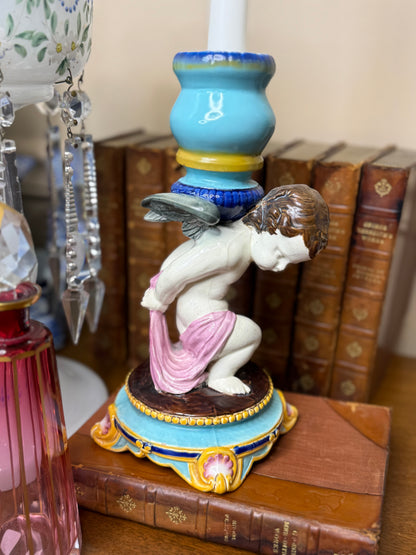 RESERVED - WEDGWOOD CHERUB CANDLESTICK