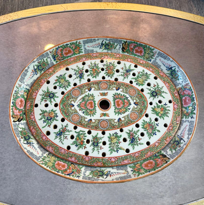 Outstanding Rose Canton Mazarine Platter Set | 16” x 13”