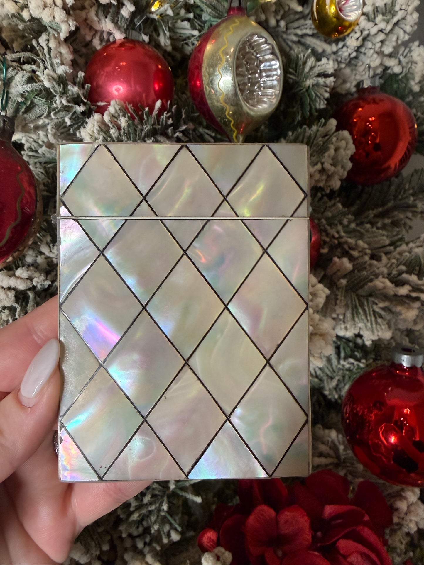 Stunning Antique Victorian Mother of Pearl “Calling Card Case”