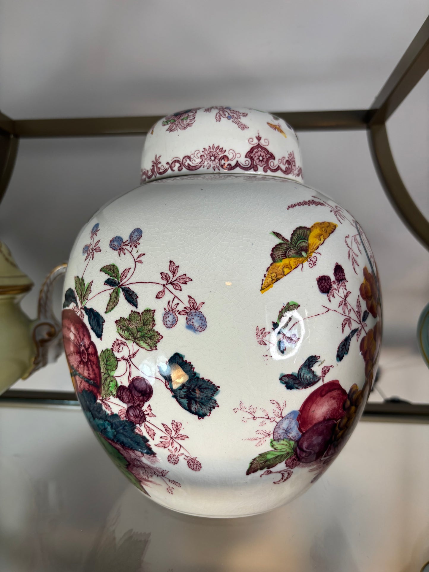 Gorgeous Mason’s ironstone lidded ginger jar!