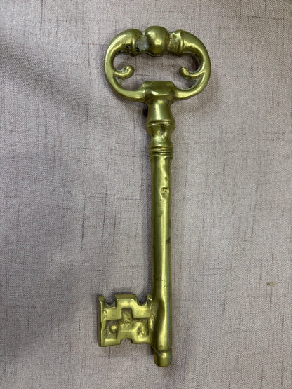 Vintage brass skeleton key!