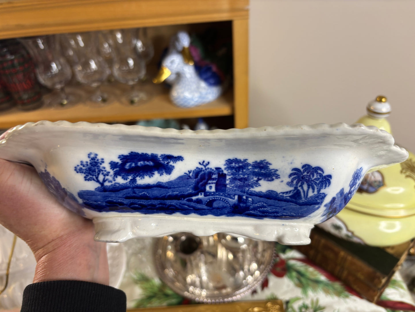 Beautiful Spode rectangular scenic dish!