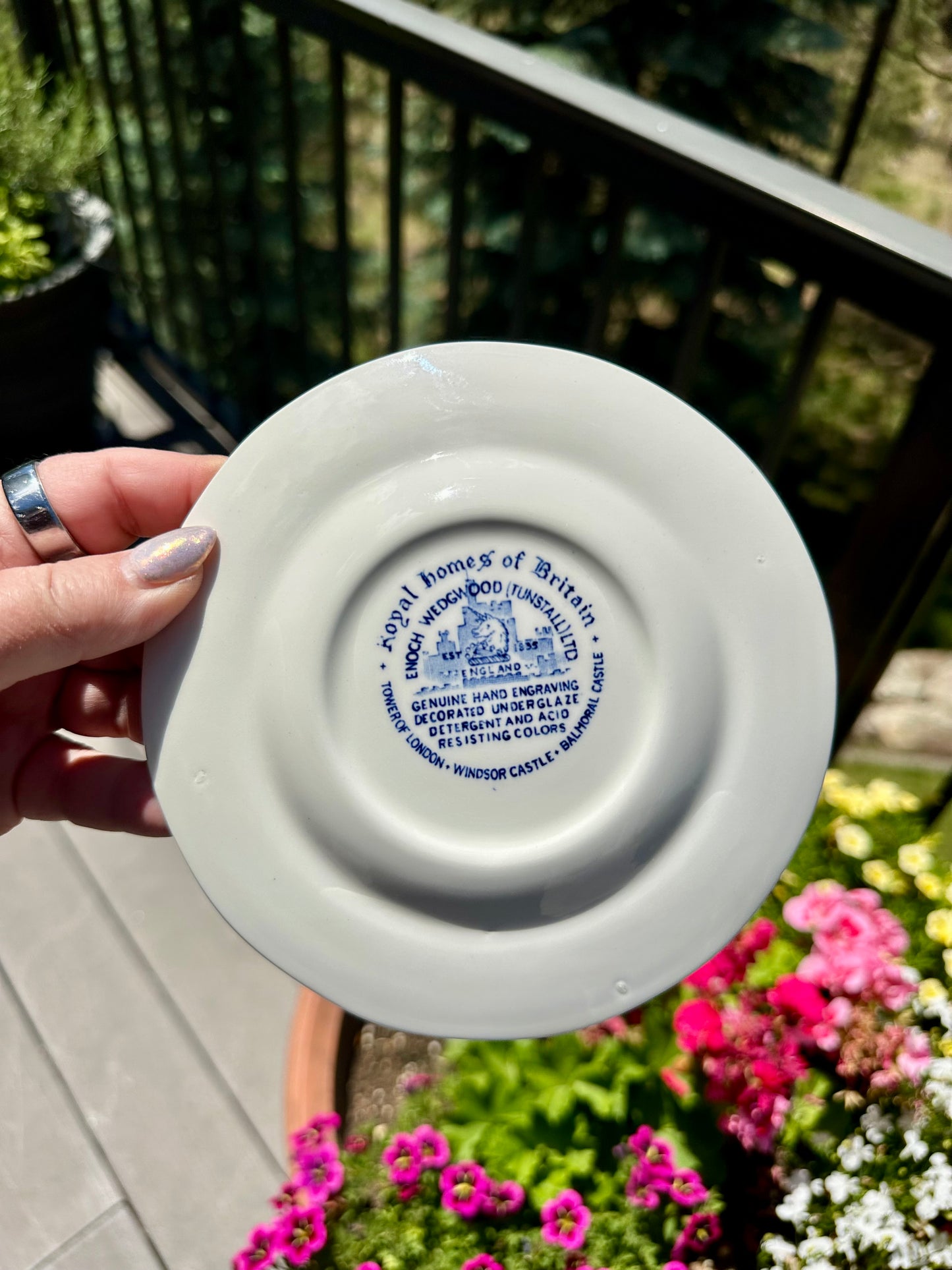 Enoch Wedgwood Royal Homes of Britain Bread Plates | Tower of London | 2 Available