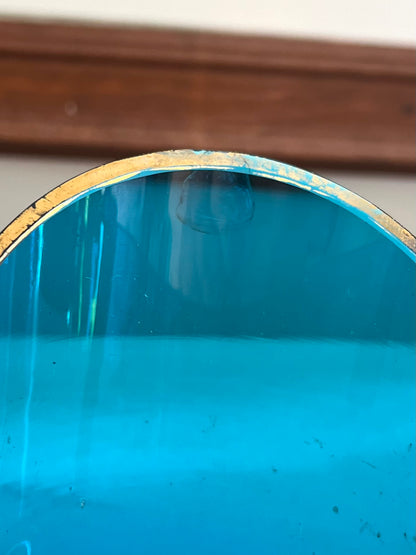 French Enameled Glass Seau à Glace in Bronze Doré Frame, c. 1890–1910