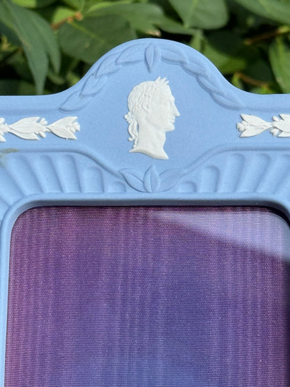RESERVED - Wedgwood Jasper blue frame