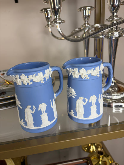 Wedgwood Jasperware small pitcher with rope design handle! Two available; sold separately!