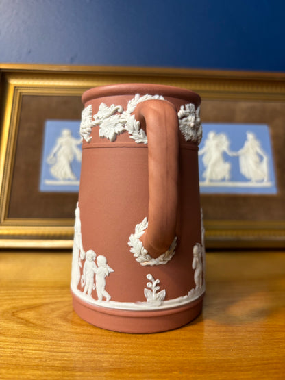 Wedgwood Jasperware terracotta small pitcher!