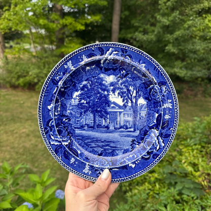Live 09/01 Wedgwood plate blue and white SUNNIE HOLME FAIRFIELD. CONN. DECEMBER 1927.
