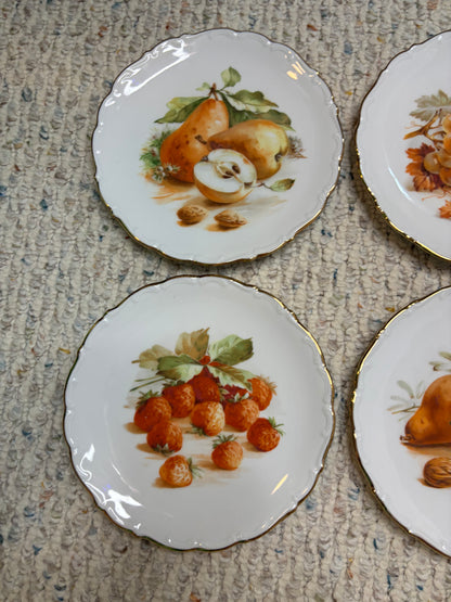 Beautiful Bavaria Fruit Plates set of 6!