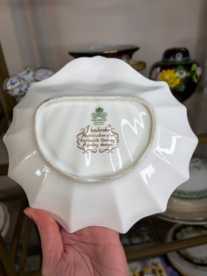 Lovely Aynsley bird and floral trinket dish!