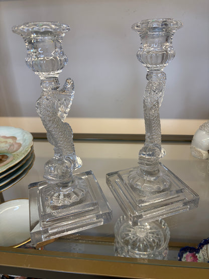 Beautiful koi fish candleholders pair!