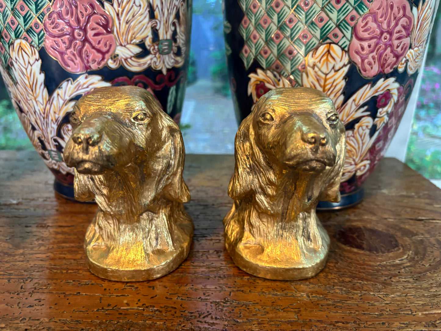 Beautiful dog bookends pair!