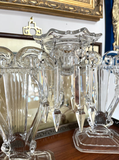 Extraordinary Cambridge Musical Lyre Shaped 2 Arm Candelabrum