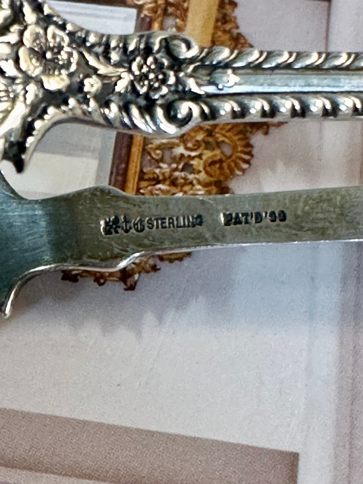 Antique Gorham Sterling Silver Sugar Tongs, 4.5"