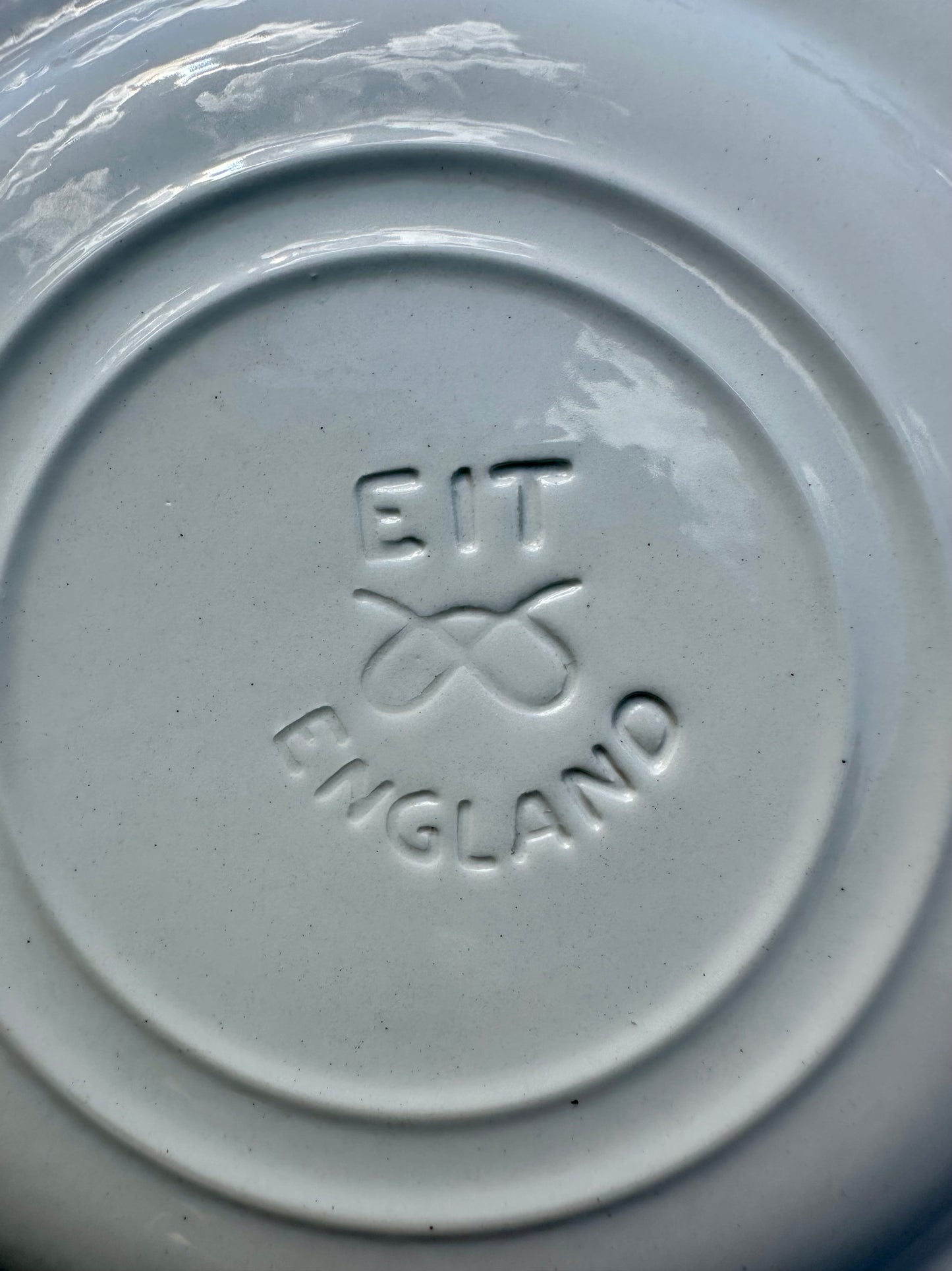 Pair of EIT England Blue & White Transferware Plates | London Landmarks & Street Scene | 6⅞”