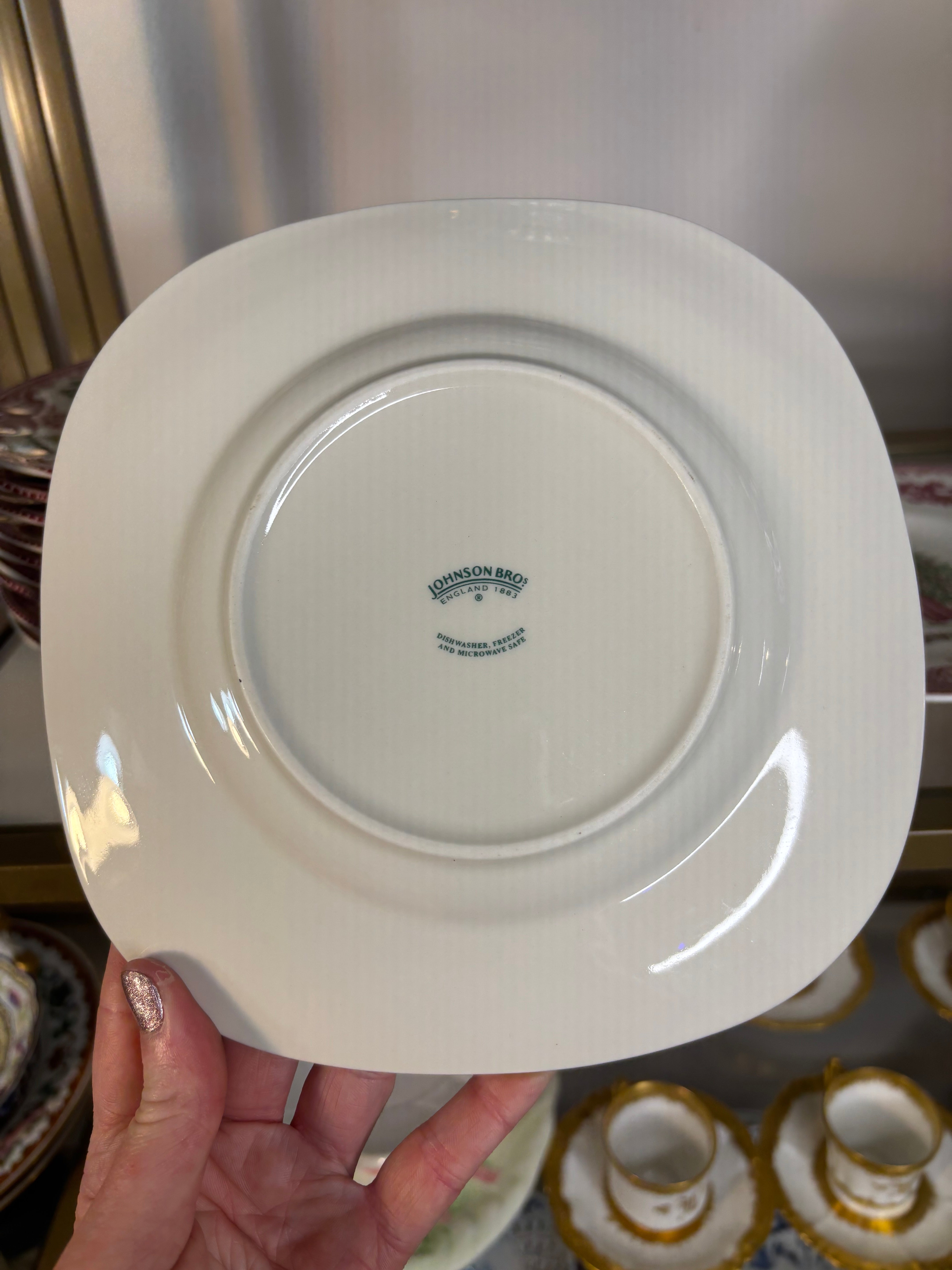 食器  EST. ENGLAND 1759 Johnson Brothers Blue Old Britain Castles Dinnerware | eBay