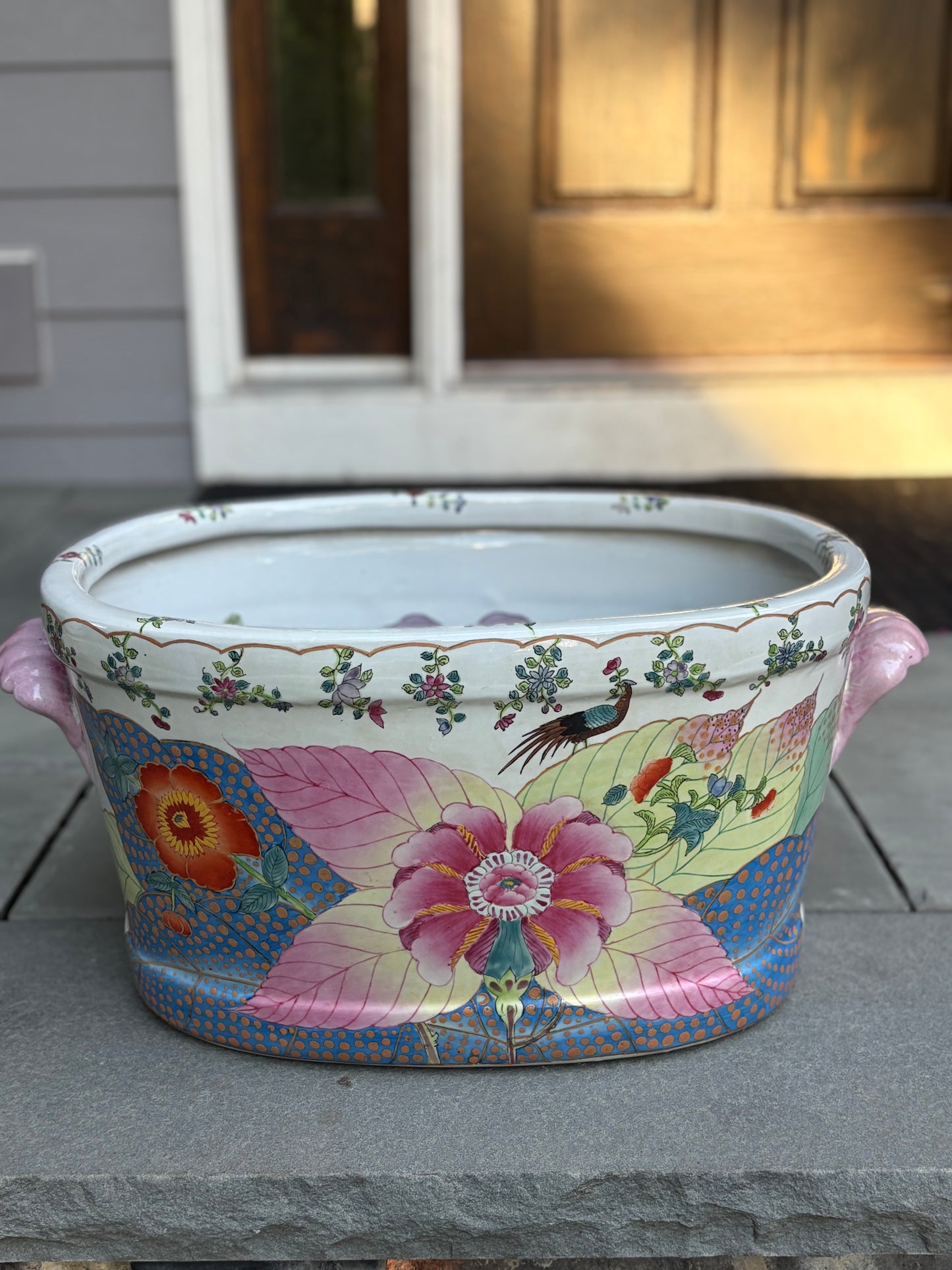 Large Tobacco Leaf Footbath - AS IS