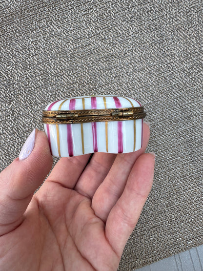 Authentic Limoges Hand-Painted Heart Trinket Box 🇫🇷