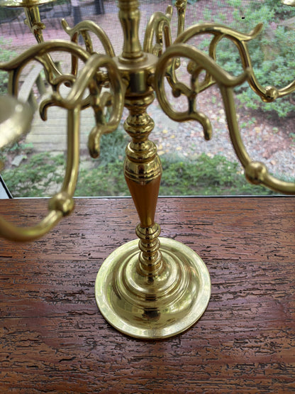 Stunning Baldwin Brass 13 arm candelabra!