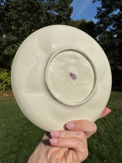 Vintage Minton Salt-Glaze Oyster Plate 8.5”
