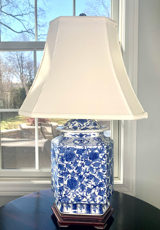 Beautiful blue and white Lamp