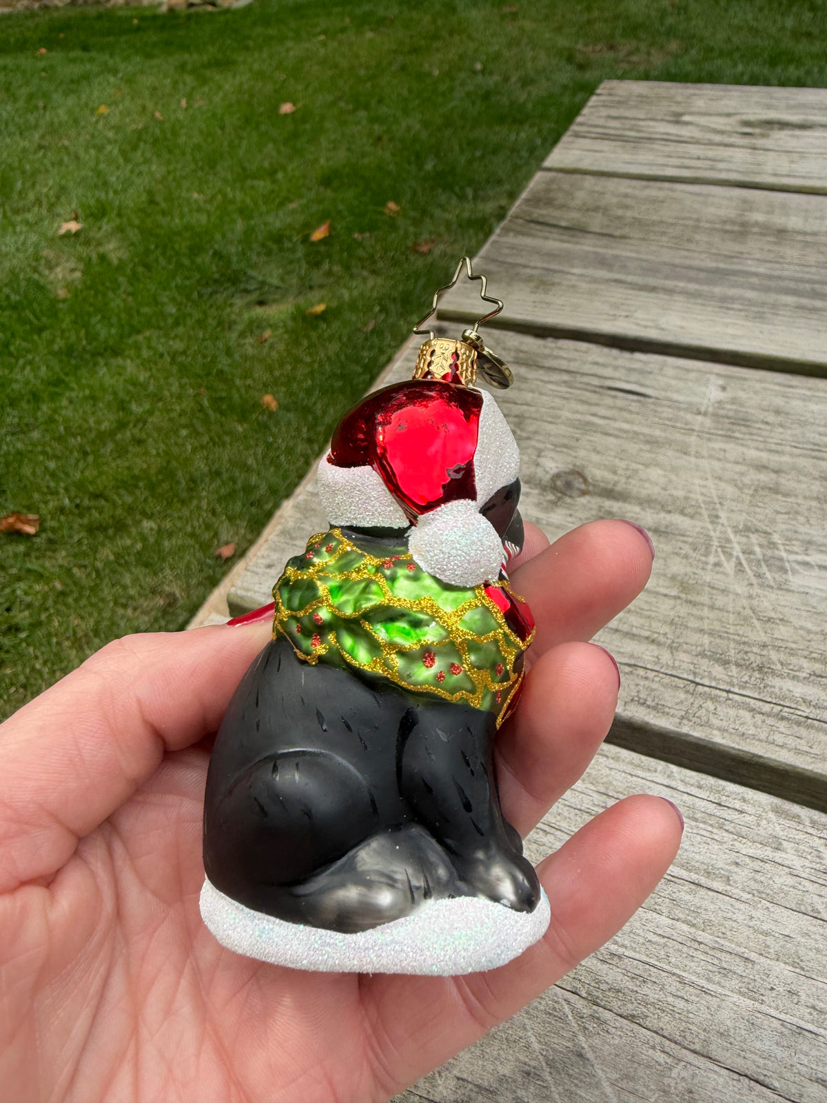 Sweetest Radko dog ornament!