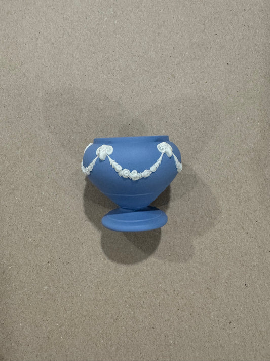 Mini lavender Wedgwood salt cellar