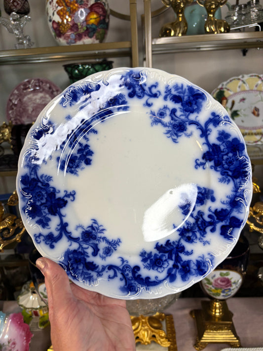 Lovely flow blue plate!