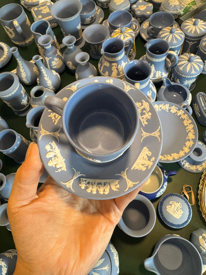 Wedgwood Lavender light blue espresso set cup and saucer
