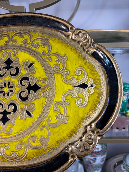 Gorgeous Florentine oval tray!