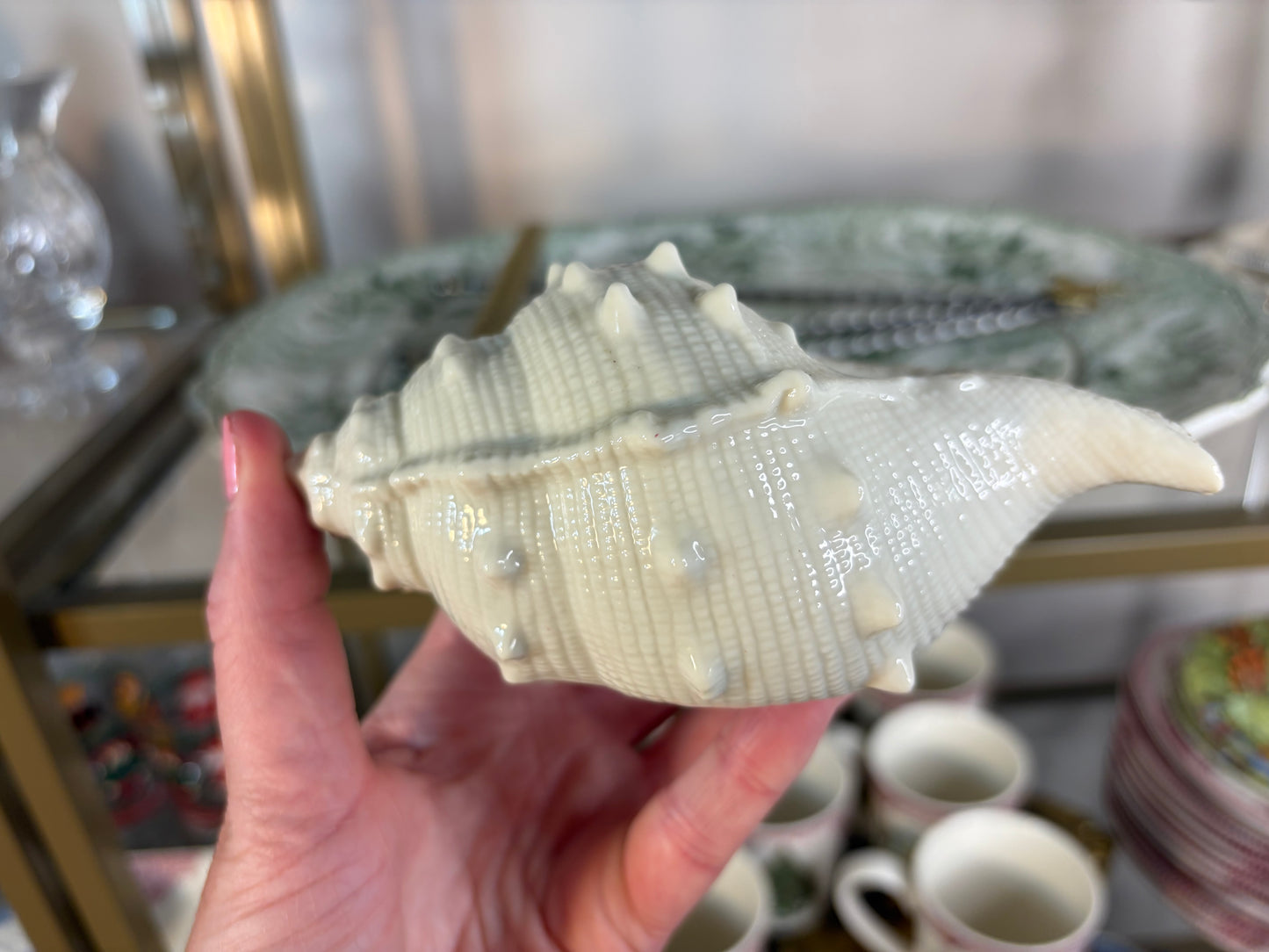 Lovely Lenox shell candleholder!