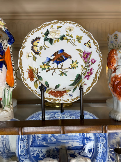 Chelsea House Porcelain Chargers Dia. 12.5" hand painted pair - Pristine!