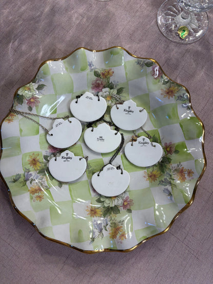 Beautiful decanter tags set of 7!