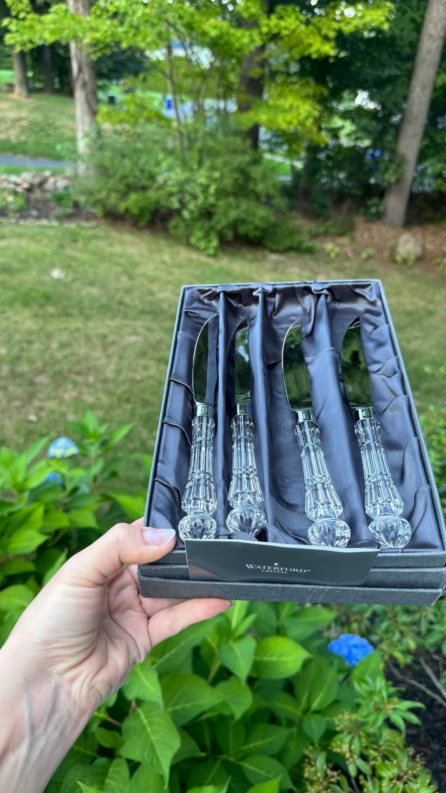 Waterford crystal set of 4 knives