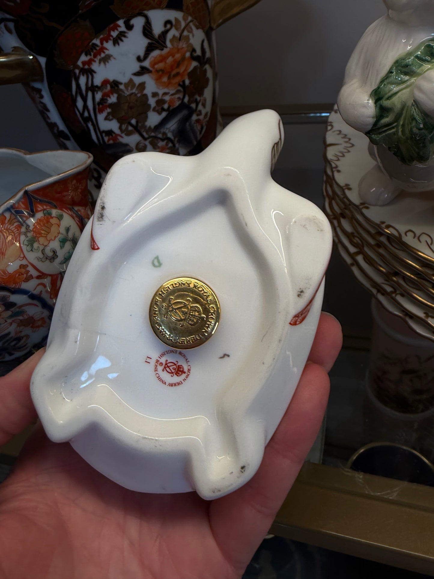 Royal Crown Derby Imari turtle paperweight!