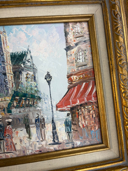 Gorgeous signed and framed Paris artwork featuring Notre Dame!