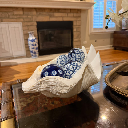 The elusive Vintage massive clam shell centerpiece planter