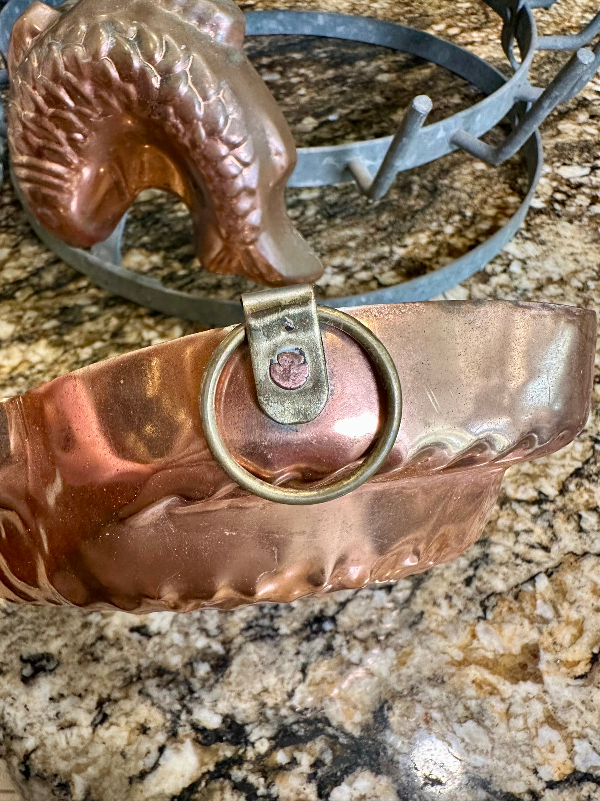 Larger Vintage Copper Fish Mold