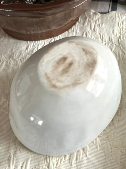 Live 06/22 Victorian 19th Century England Ironstone Jelly Mold #1 Fruit/Leaves