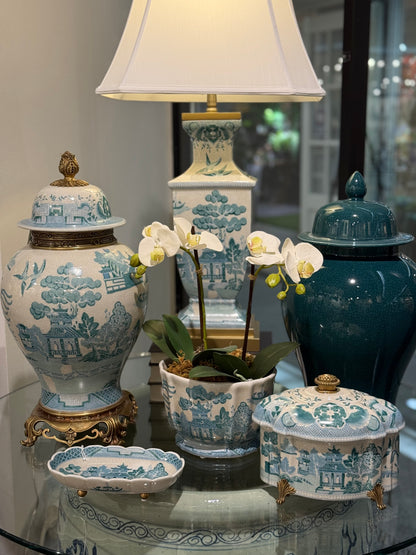 Danny's Fine Porcelain - Turquoise Willow Porcelain Collection (Sold Separately)
