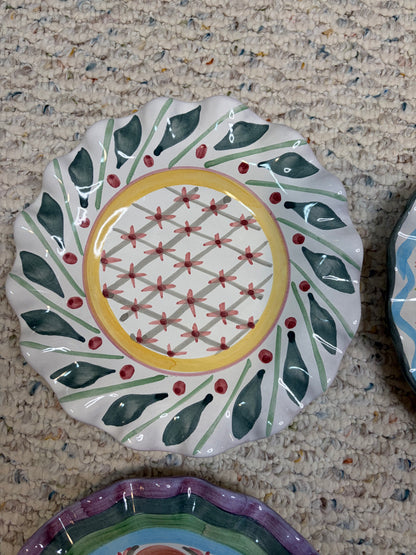 Mackenzie-Childs Brighton Pavillon fluted salad plate!