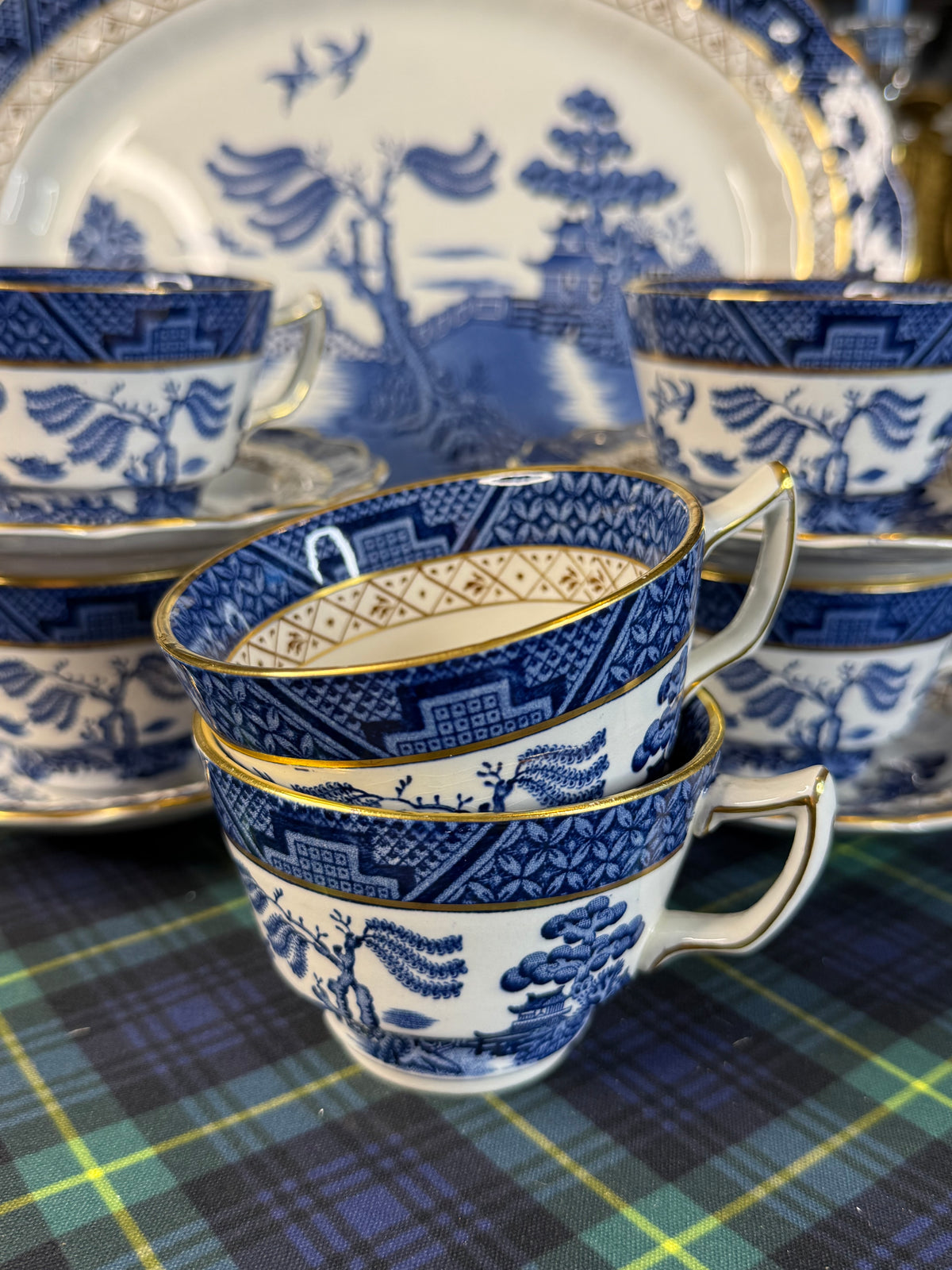 Vintage Booths Real Old Willow Cup  | A8025 | Made in England | 2 Available