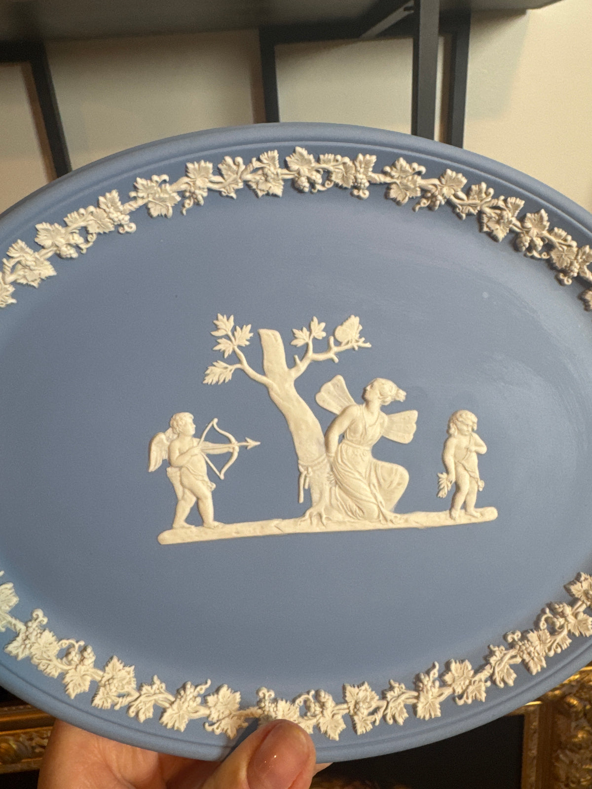 Wedgwood oval cupid plate
