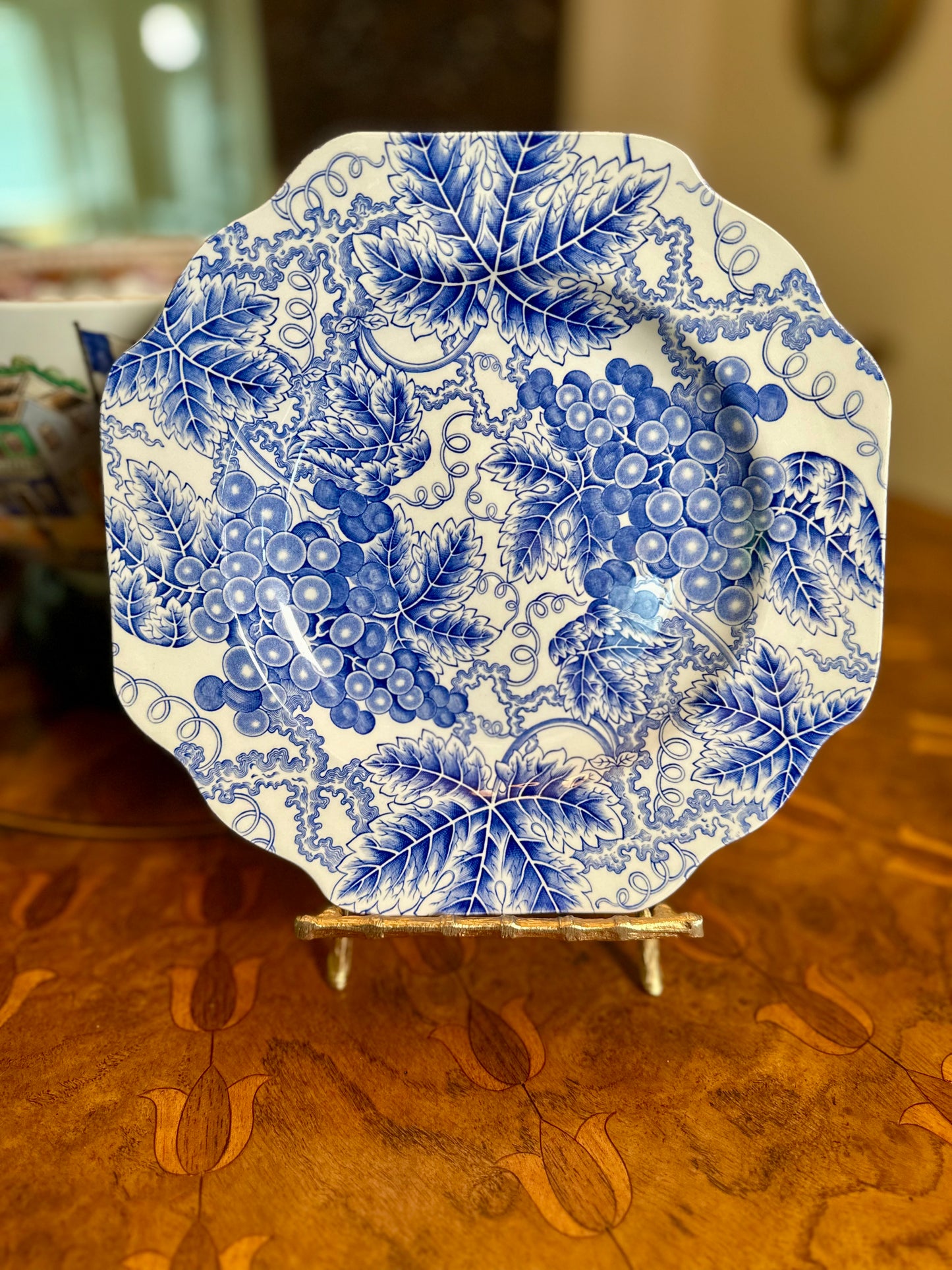Spode Blue Room Collection Luncheon Plates | 4 Total, 3 Designs, Each Sold Separately