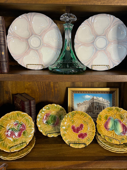 Live 12/2 for Nancy - Vintage Set of 12 PV French Fruit Plates