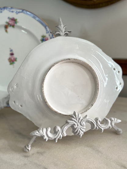 Live 09/20 Beautiful Antique French Old Paris Porcelain Five-Piece Sauce Tureen & Plate Set, c.1830–1850