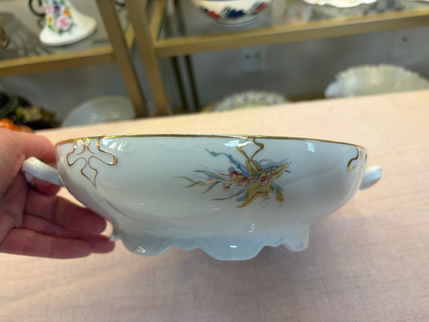 Gorgeous antique Vienna fish lidded tureen!