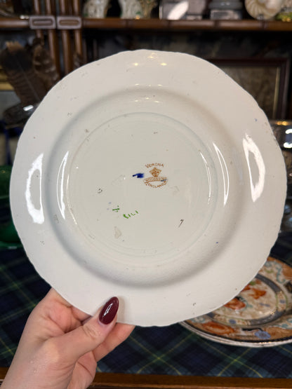 Antique Wood & Sons Verona Imari Luncheon Plates, Set of 5 | England c.1920s | 9”D