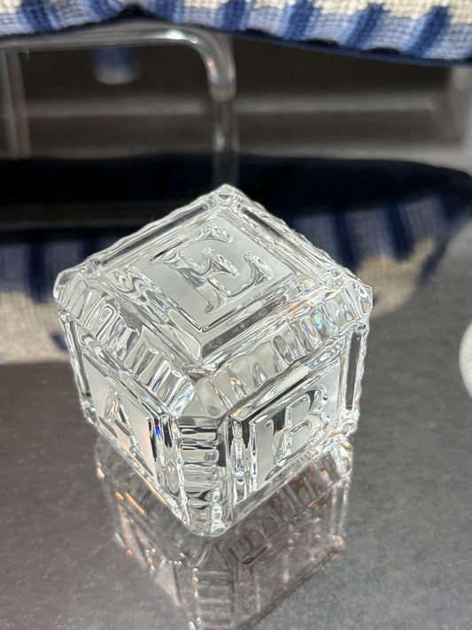 Waterford Crystal Alphabet Block