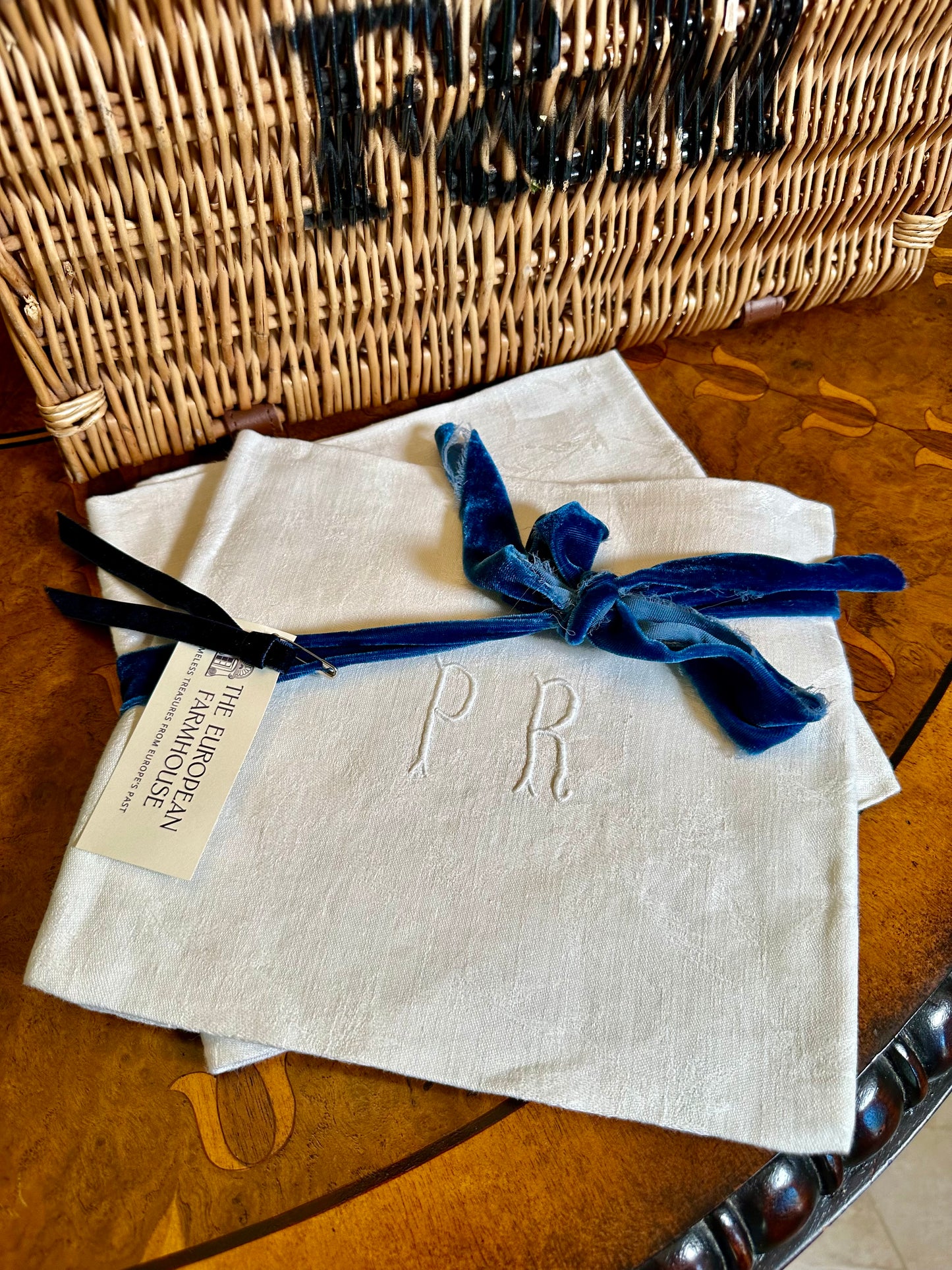 Reserved for MA - Summer European Picnic Hamper Giveaway from Wanderlust Brocante